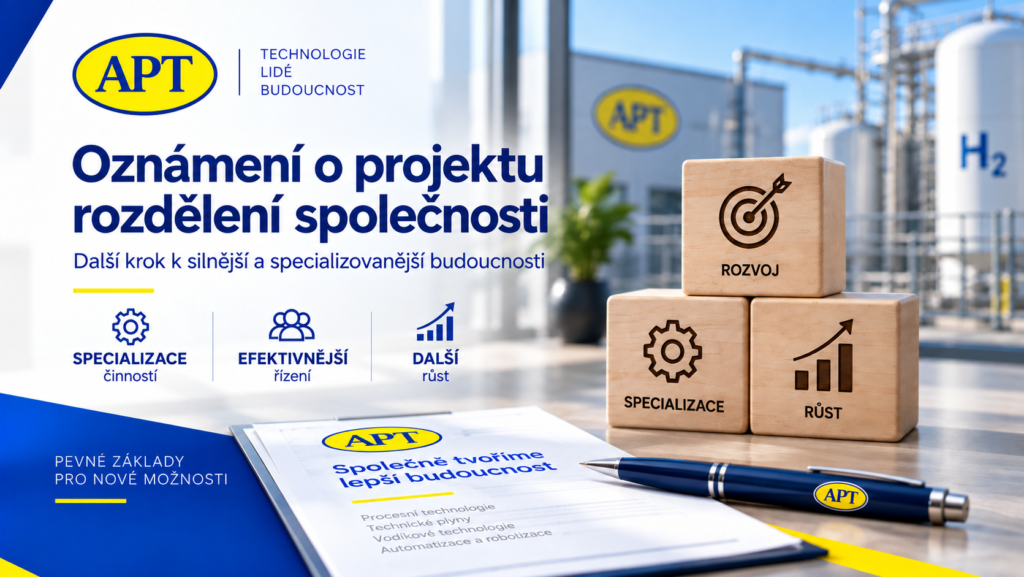 Oznámení o rozdělení společnosti