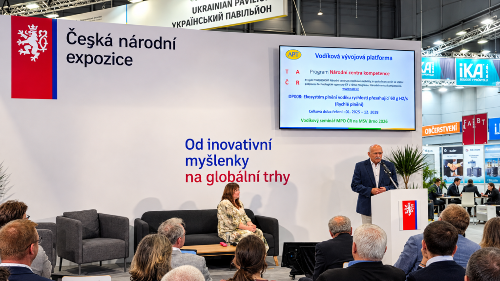 Na Mezinárodním strojírenském veletrhu v Brně společnost APT představila unikátní ekosystém pro rychlé plnění vodíku - APT